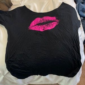 80's 3/4 length shirt kiss